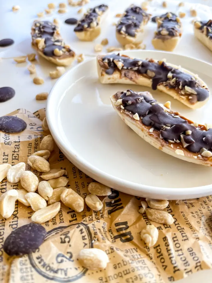 Bananen Snickers Bites
