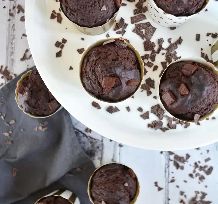 Vegane Schoko Bananen Muffins