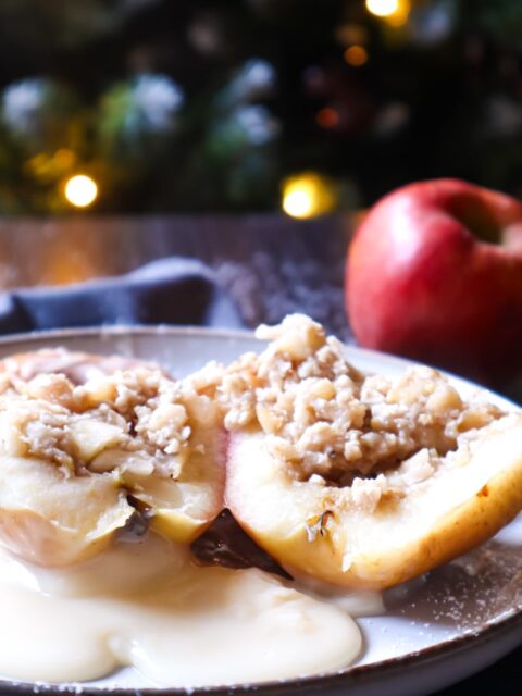 Bratapfel mit Haferflocken ♥ zuckerfrei &amp; vegan Naschen!