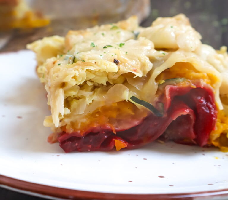 Bunte Winterlasagne