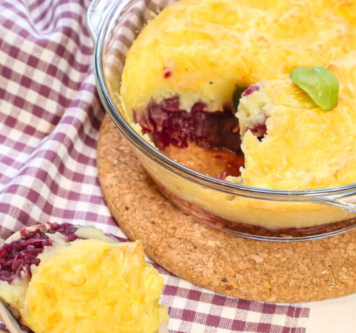 Überbackenes Rotkraut mit Kartoffelkruste