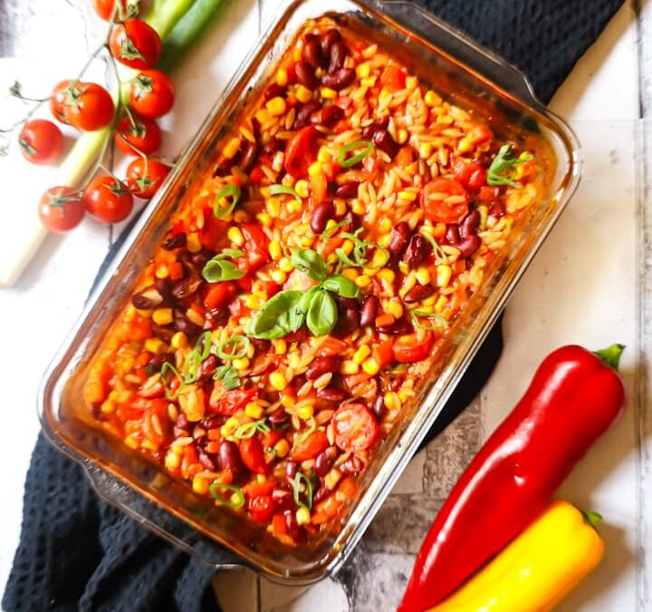Mexikanische Pasta aus dem Ofen