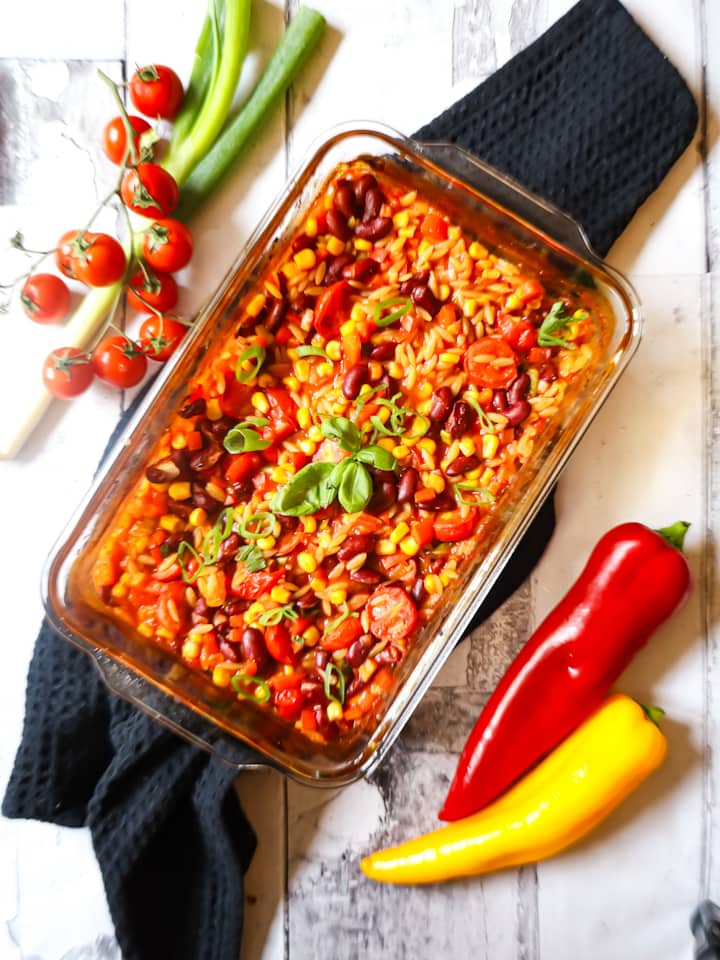 Mexikanische Pasta aus dem Ofen