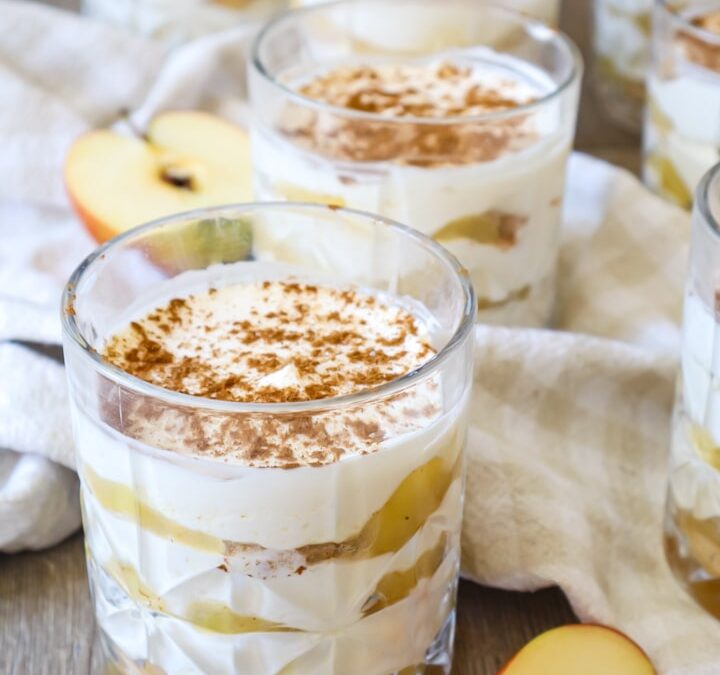Apfel-Tiramisu im Glas