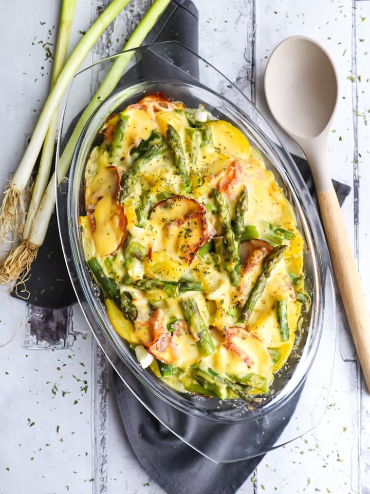 Schneller Spargel Auflauf