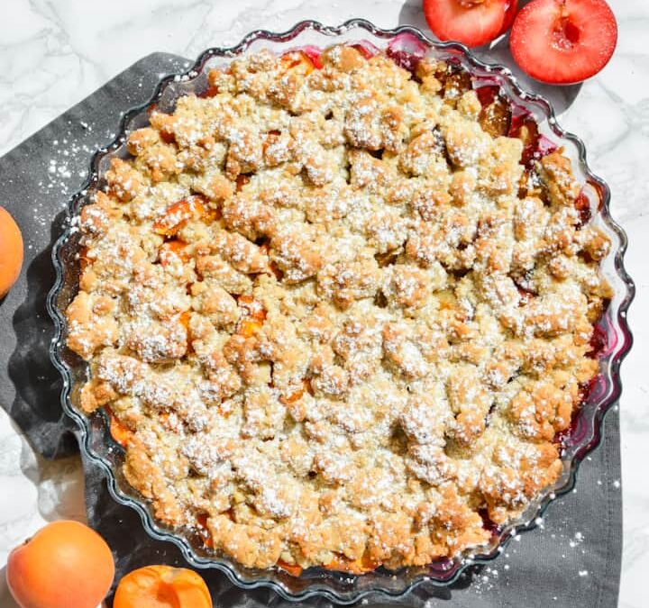 Marillen-Pflaumen-Crumble