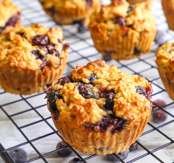 Frühstücksmuffins mit Blaubeeren