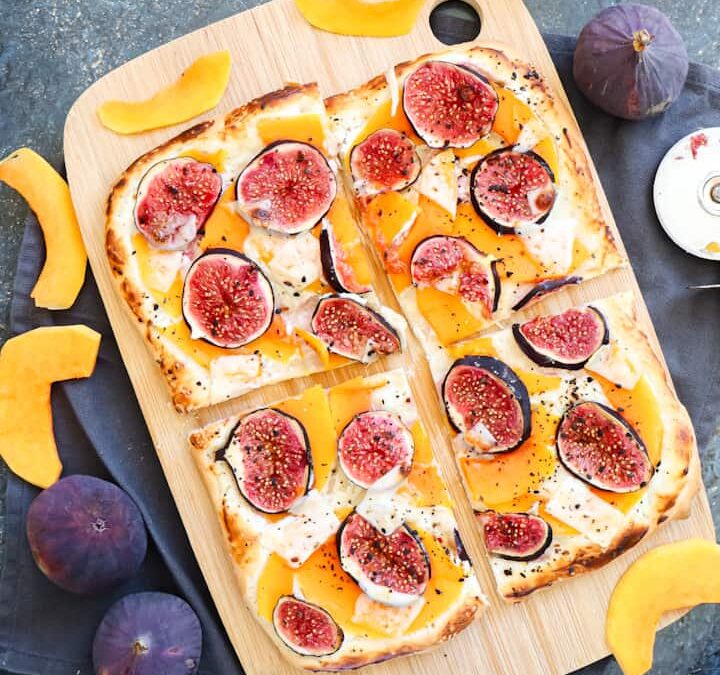 Kürbis-Flammkuchen mit Feigen