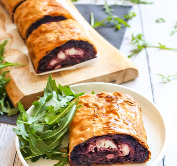 Rotkraut Feta Strudel