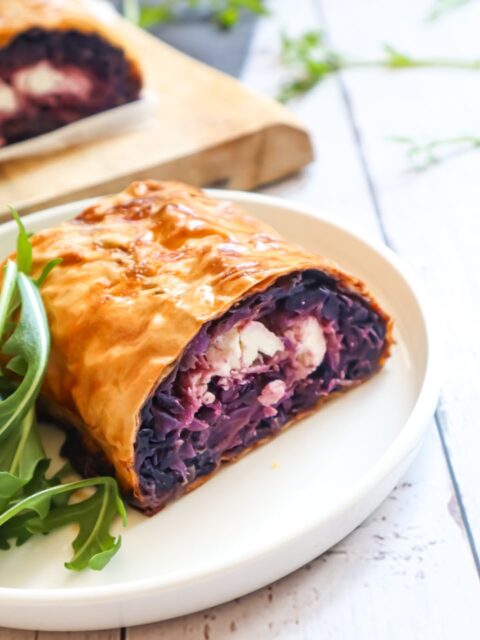 Rotkraut Feta Strudel ♥ ein vegetarischer Genuss!