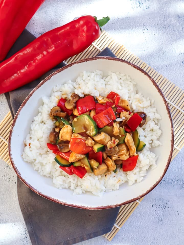 Chicken Teriyaki Pfanne
