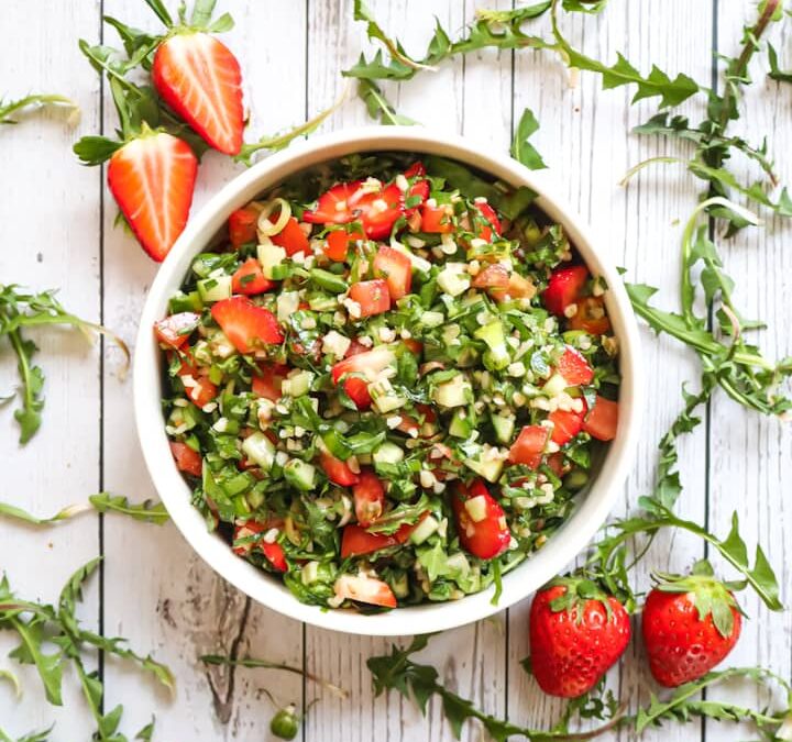 Bärlauch Tabouleh mit Löwenzahn