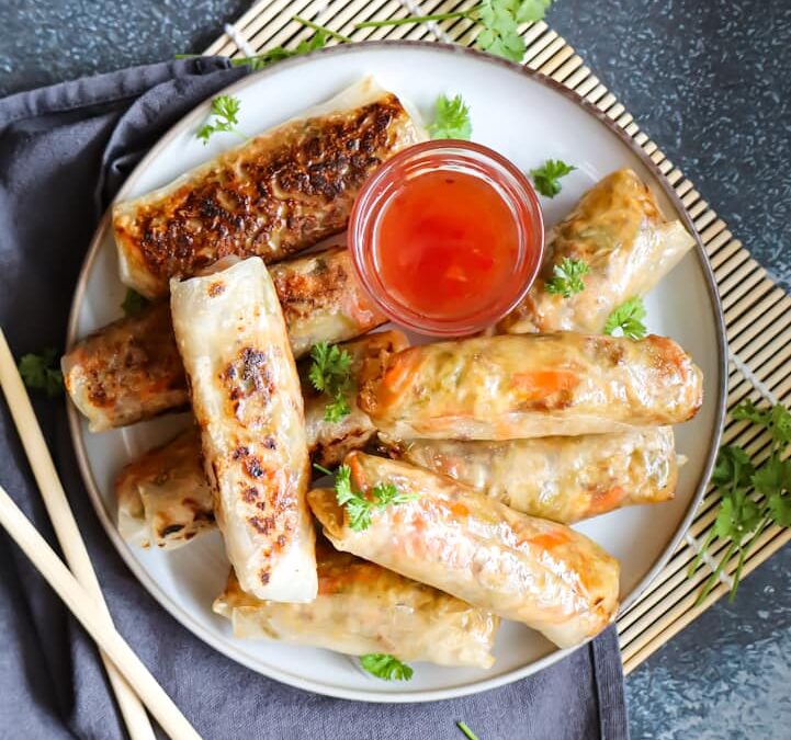 Frühlingsrollen mit Reispapier