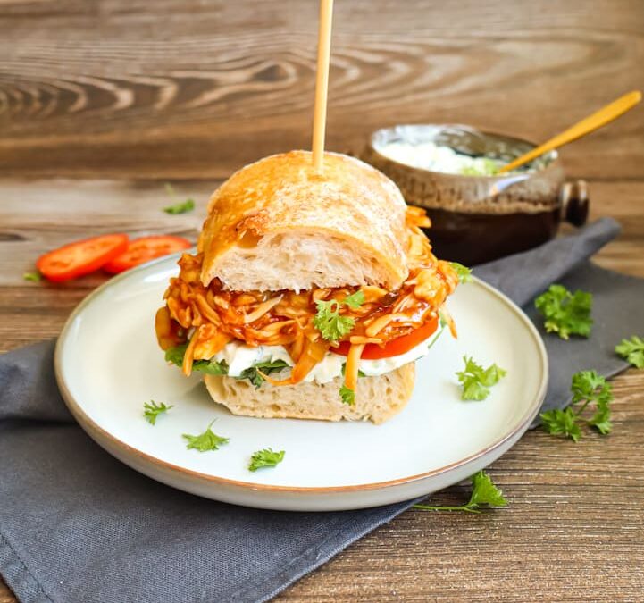 Pulled Mushroom Sandwich