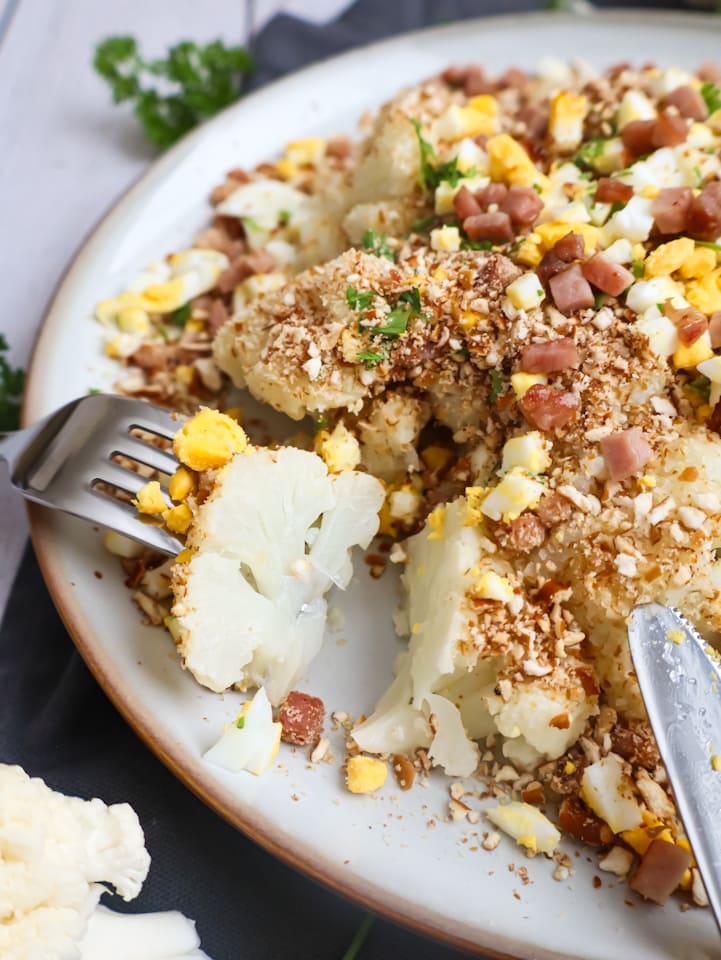 Bröselkarfiol deluxe Gabel mit Bröselkarfiol