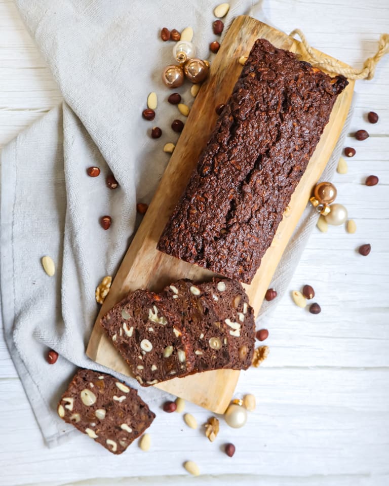 Schokoladiges Früchtebrot