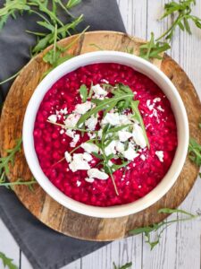 Fregola Sarda mit roter Bete