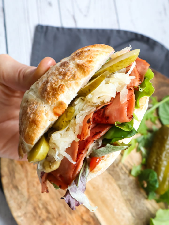 Döner mit Leberkäse