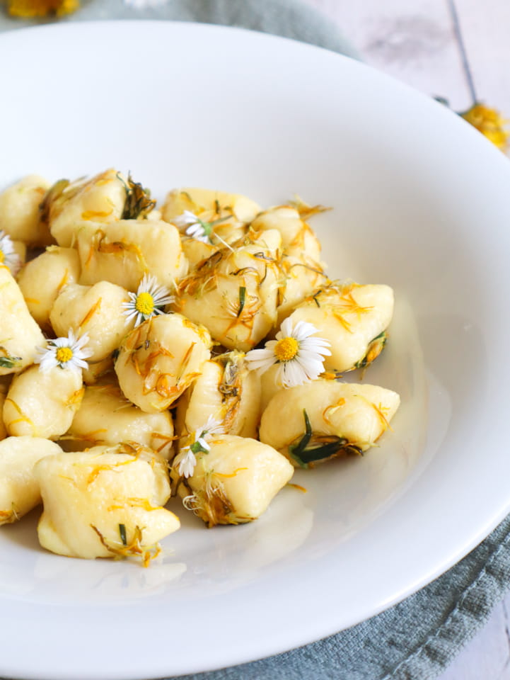 Schmarren mit Bärlauch verfeinert