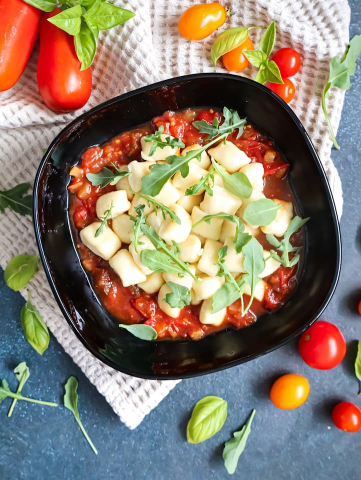 Bärlauch Schmarren in der Pfanne