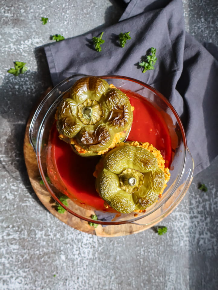 Gefüllte Paprika mit einer orientalischen Füllung