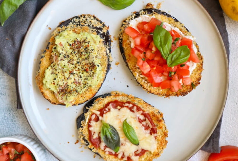 Crispy Auberginen Toast