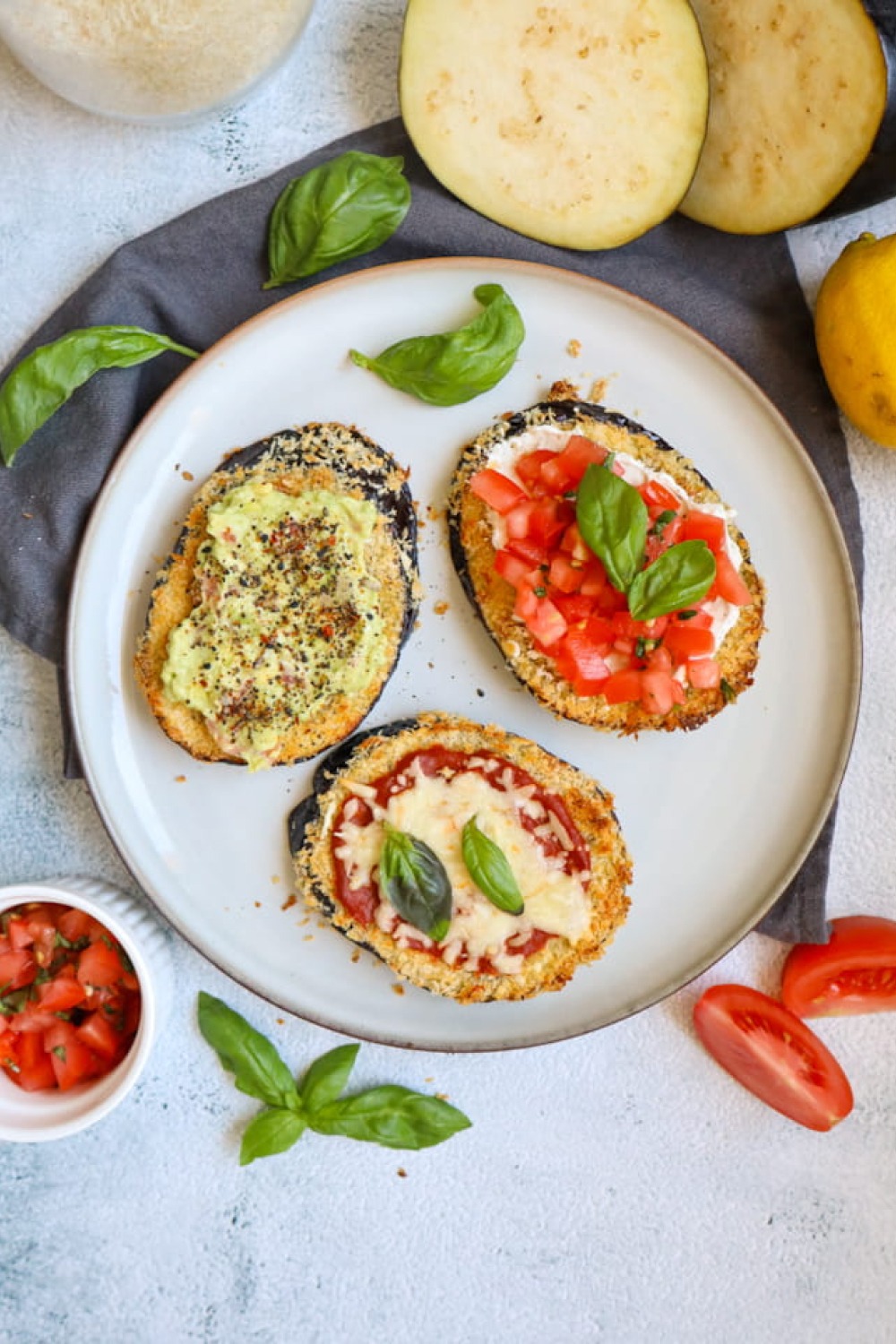 Crispy Auberginen Toast