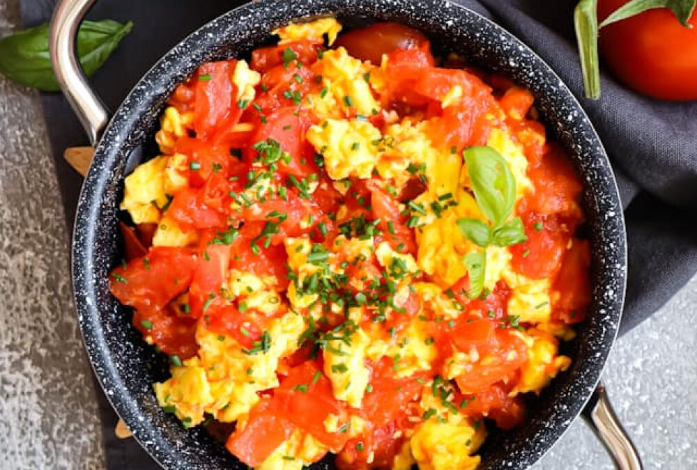 Tomaten Eierspeise (Paradeiser Schmölzi)