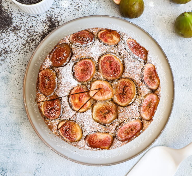 Feigenkuchen mit Mohn