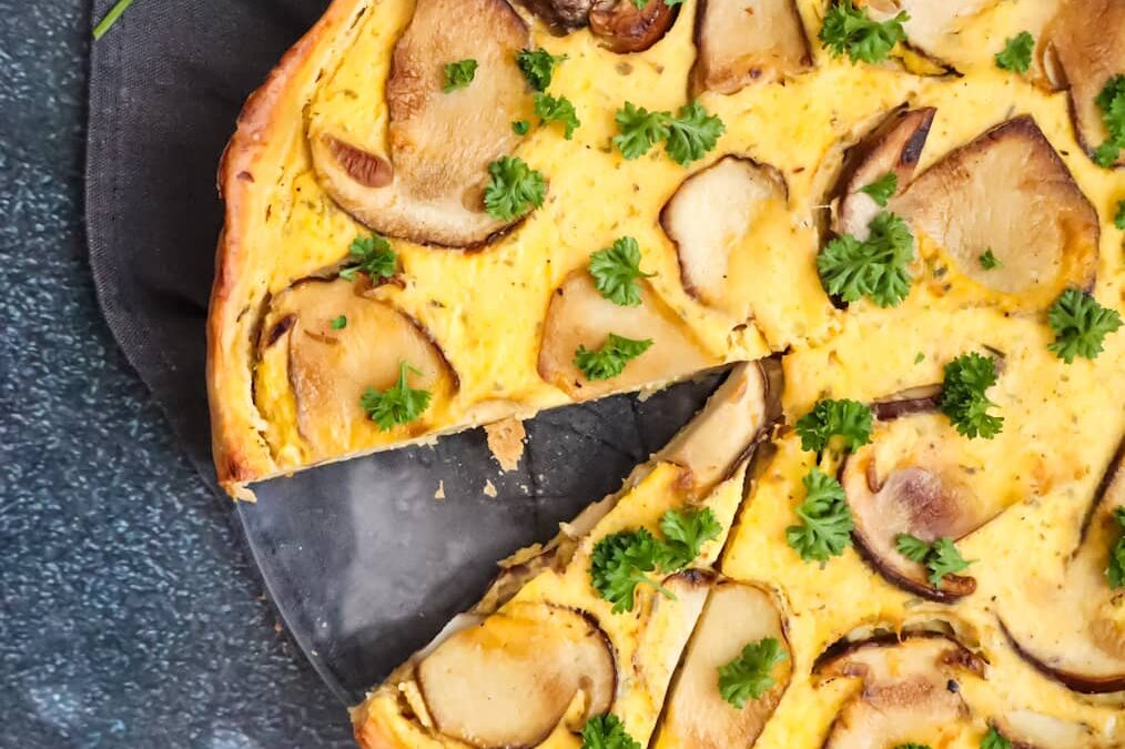 Kürbis Steinpilz Quiche